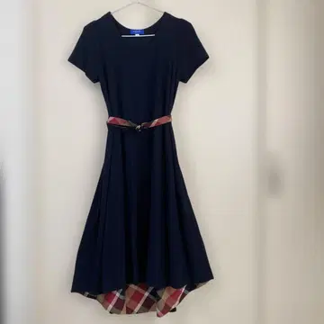 BLUE LABEL CRESTBRIDGE 반팔 원피스 36 네이비