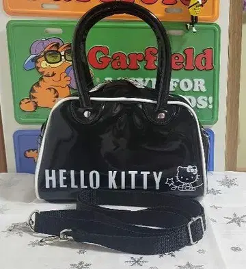 헬로키티 에나멜 보스턴 백 2way EURO KITTY 당시의 물건 레어