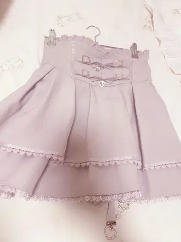 LIZ LISA 치마바지 핑크 플레어 스커트
