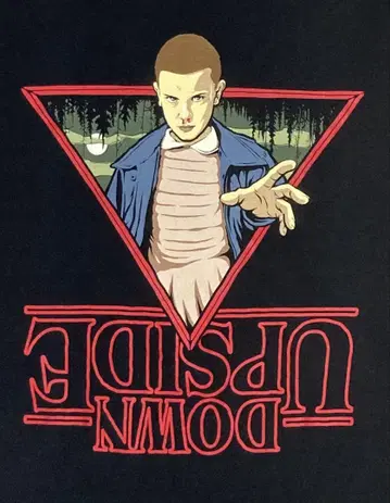 기묘한 이야기 티셔츠 L 사이즈 일레븐 엘르 NETFLIX