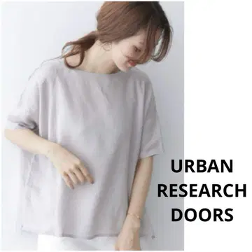 URBAN RESEARCH DOORS 린넨 와이드 풀오버