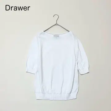 darwer 천축 코튼 니트 5부 소매