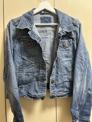 LOFT 데님 자켓 데님 블루 M
