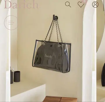 Darich DD 로고 클리어 보스턴 백