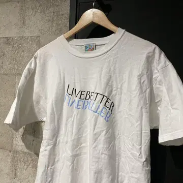 LIVE BETTER 프린트 티셔츠 L USA제