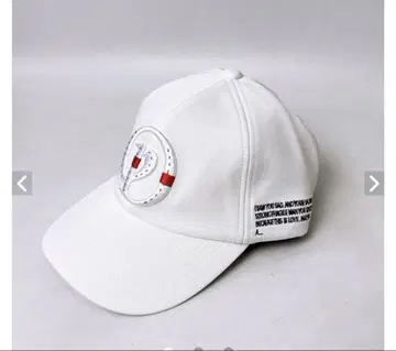 자수 로고 야구 모자 화이트/블랙/그린
