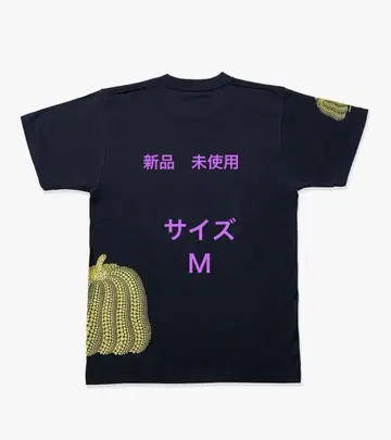 쿠사마 야요이 티셔츠 호박 네이비 M 사이즈