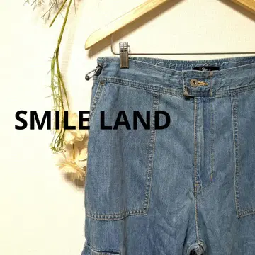 SMILE LAND 스마일랜드 데님 파라슈트 팬츠 빅 사이즈