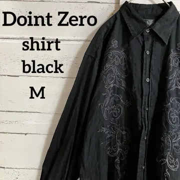 Doint Zero 자수 긴팔 셔츠 USA 구제 의류
