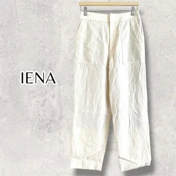 IENA 이에나 내추럴 트위드 팬츠 아이보리 마 혼방 하의 36