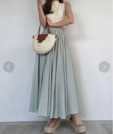 ACYM 아심 Combi nosleeve airy 원피스 민트 그린