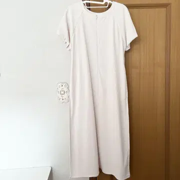 natural couture 화이트 반팔 롱 원피스