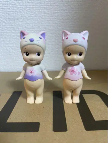 Sonny Angel Cherry Blossom 고양이 2개 세트