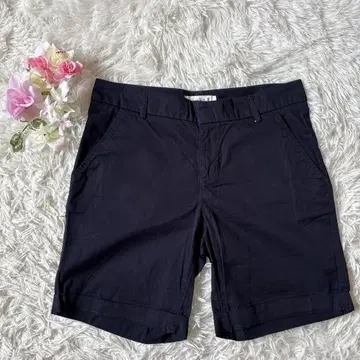 H&M 남성용 하프 팬츠 M 숏팬츠 여름옷 네이비 세탁 가능 코튼