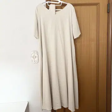 natural couture 베이지 2way 롱 원피스 반팔