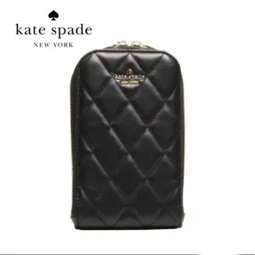kate spade 퀼팅 스마트폰 숄더 블랙