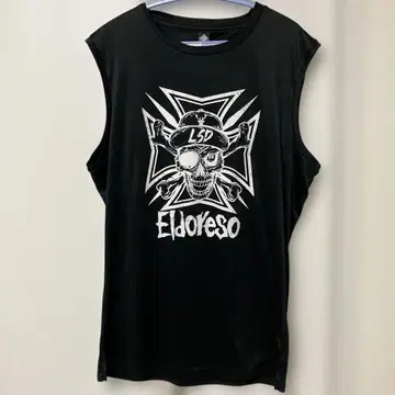 Eldoreso 스컬 디자인 슬리브리스