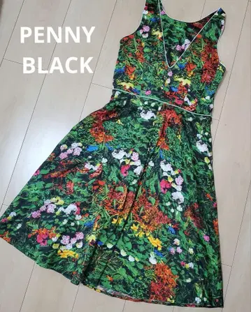 PENNY BLACK 꽃무늬 슬리브리스 원피스