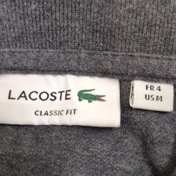 라코스테 그레이 피케 셔츠 CLASSIC FIT