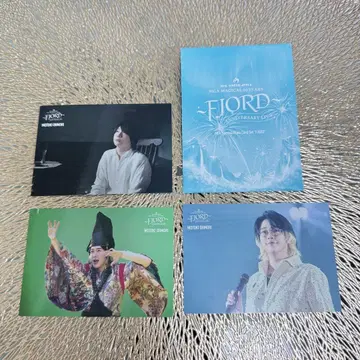 FJORD 팝업 포토 카드 오모리 모토타카 3장 미세스 그린 애플