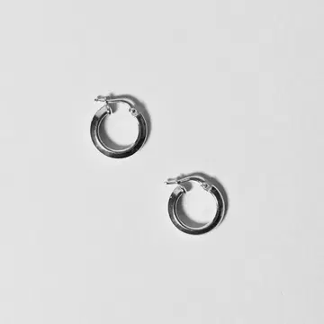 [ NA ] 스털링 실버 이탈리아제 빈티지 925 후프 귀걸이