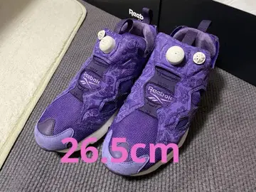 리복 펌프 퓨리 퍼플 페이즐리 무늬 26.5cm