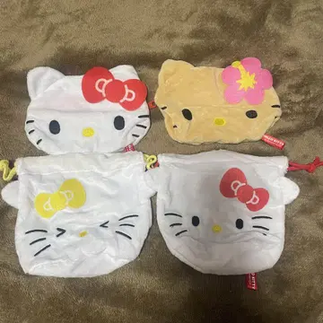 시프라 한정판 일광화상 키티 복조리 파우치 가챠가챠 산리오 키티
