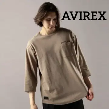 AVIREX 아비렉스 7부 소매 루즈핏 라운드 티셔츠