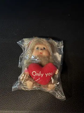 Monchhichi 하트 봉제 인형 키체인 초레어