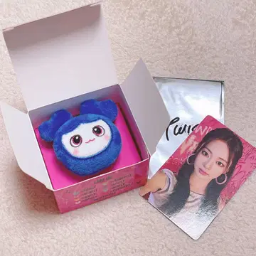 TWICE 랜덤 봉제 인형 반지 POPUP 혜택 카드 Tzuyu