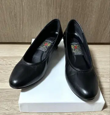MIHAMA 미하마 발수 가공 가죽 펌프스 레인 펌프스 24cm 블랙