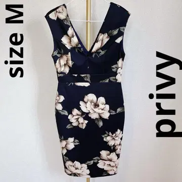 privy 플라워 슬리브리스 원피스 꽃무늬 민소매 타이트 원피스 블랙