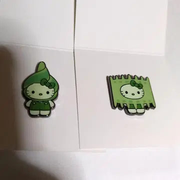 오사카 엑스포 일본관 한정판 키티 Algae 핀 배지 세트