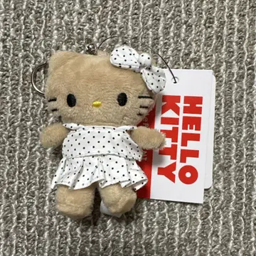 롤리즈팜 Me% 키티 토이 키링 일광화상 키티 도트 화이트