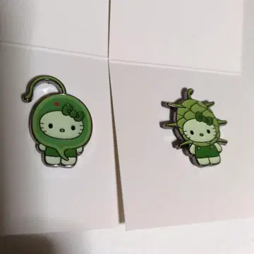 오사카 만국 박람회 일본관 한정판 키티 Algae 핀 배지 세트
