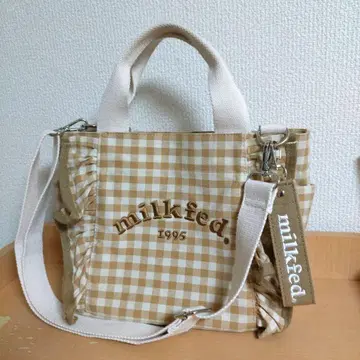 MILKFED. 프릴 체크 숄더백 토트백