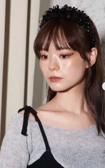 크리스탈 같은 비쥬 머리띠