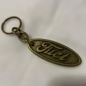 Fuct 타원형 금속 키링