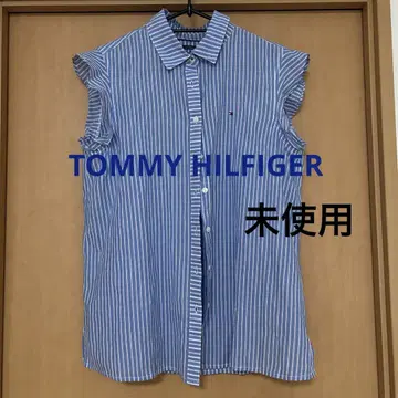 TOMMY HILFIGER 타미힐피거 슬리브리스 스트라이프 셔츠
