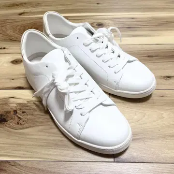 새상품 패트릭 콕스 PATRICKCOX 화이트 스니커즈 가죽 25cm