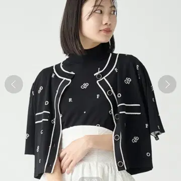 CELFORD 셀포드 가방 자카드 니트 가디건 블랙