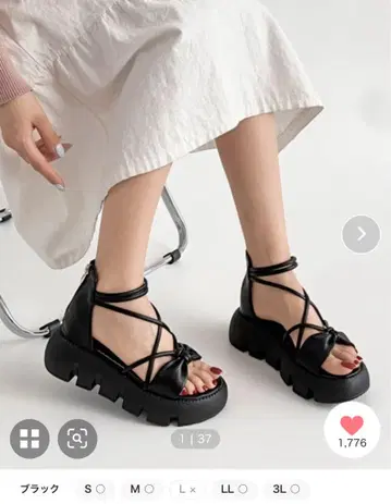 신발 잉크 옷장 블랙 리본 포함 스트랩 샌들