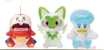 택 포함 포켓몬 SV 삼대장 '데려가 주세요' 봉제 인형