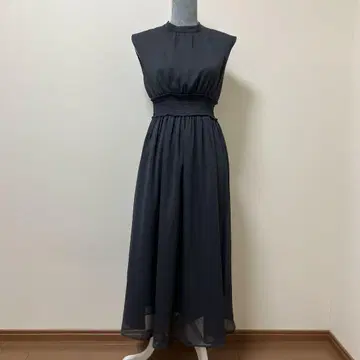 내추럴 뷰티 베이직 롱 원피스 슬리브리스 여름 산뜻함