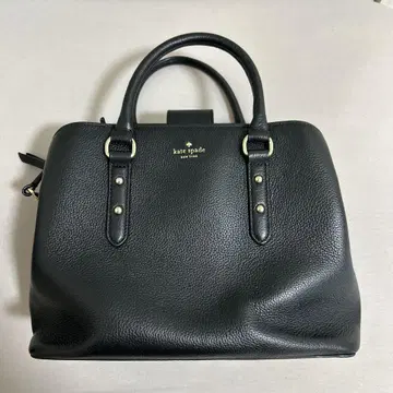 kate spade 블랙 가죽 핸드백