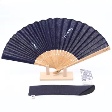nugoo의 주염 손수건 부채 (화이트 새우) 나무 상자형