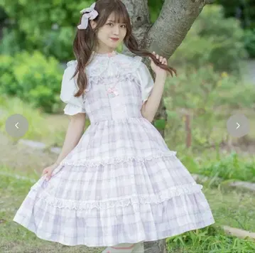 시마무라 마사키 아리스 프릴 레이스 티어드 잔스카 핑크