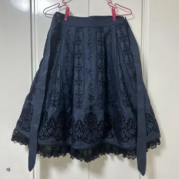 네이비 플레어 스커트