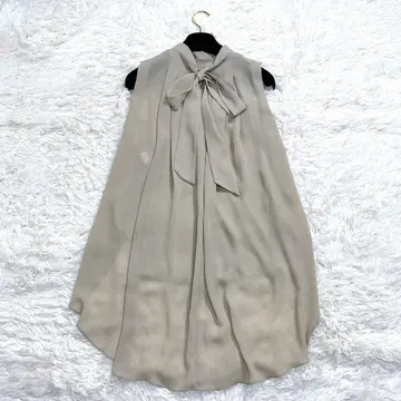 DAMA COLLECTION 보타이 블라우스 슬리브리스 튜닉
