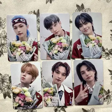 StrayKids 5star 4.0 꽃다발 라키드로 트레이딩 카드 6장